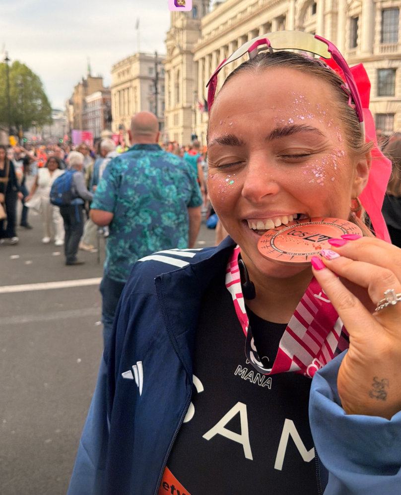 Sam Donaldson successfully completed the 2026 London Marathon at 30-weeks pregnant