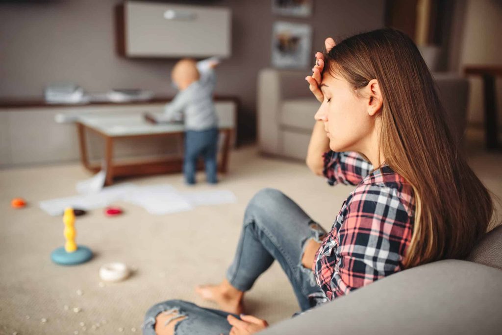 Mum struggling with mental health